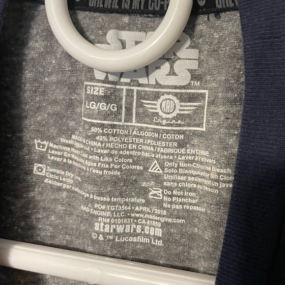 Star Wars Chewbacca in Sunglasses Baseball Tee - Picture 3 of 5